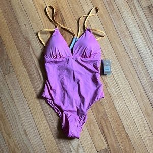 NWT Patagonia One Piece bathing suit, pink